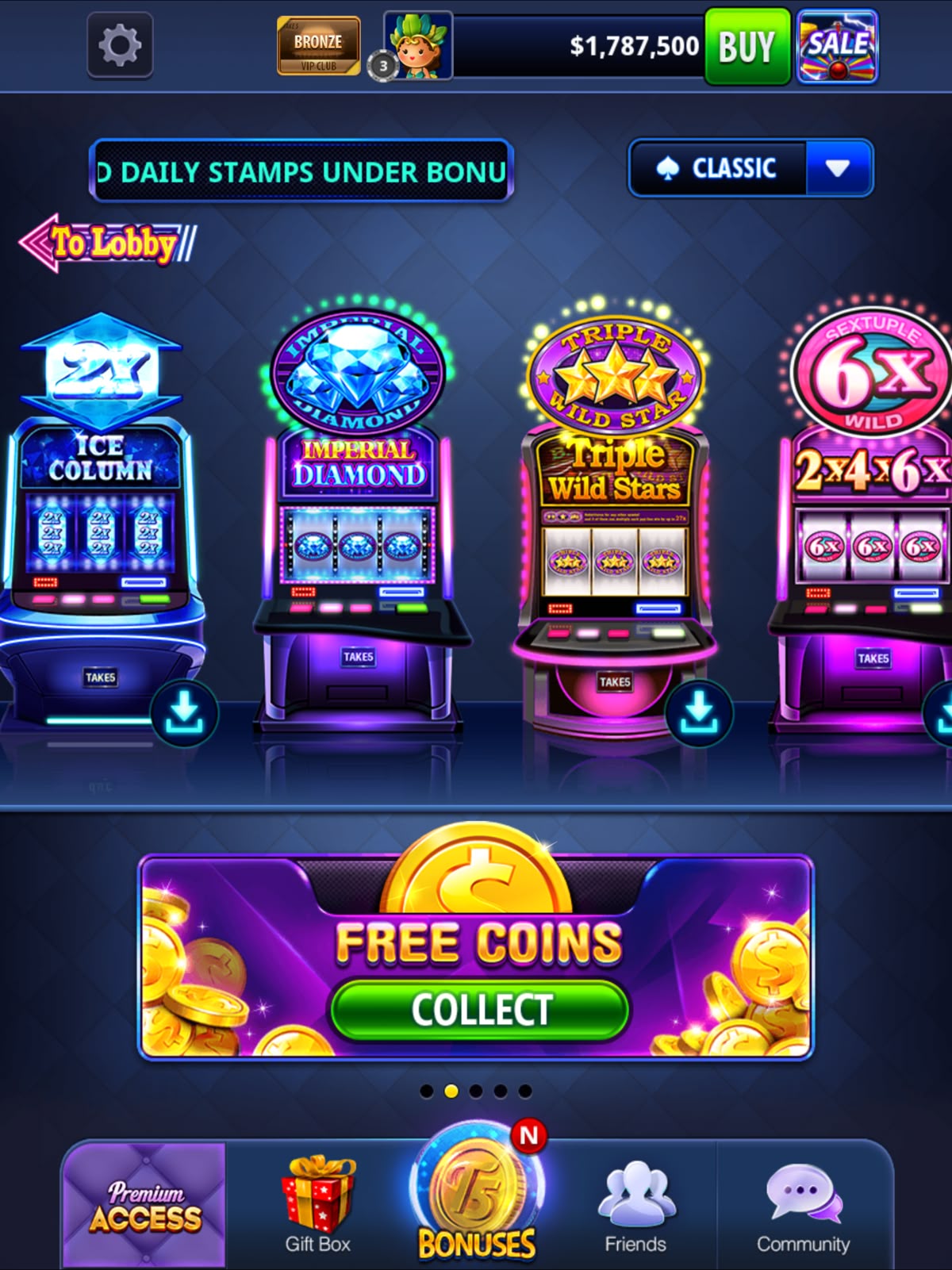 Premier Live Casino game